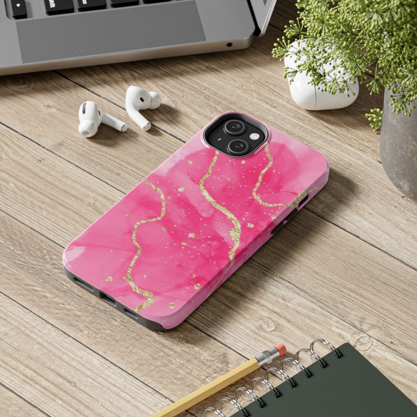 Telefoonhoesje - Pink Marble