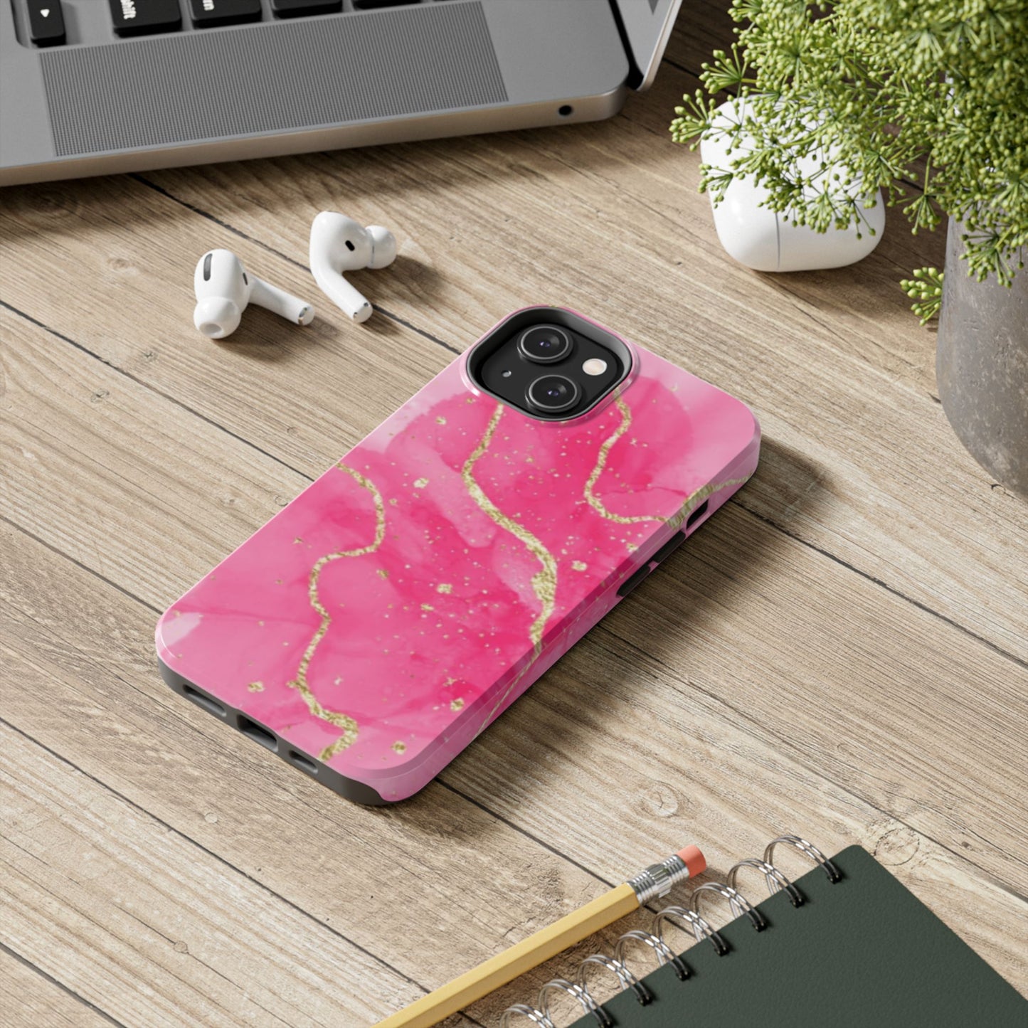 Telefoonhoesje - Pink Marble