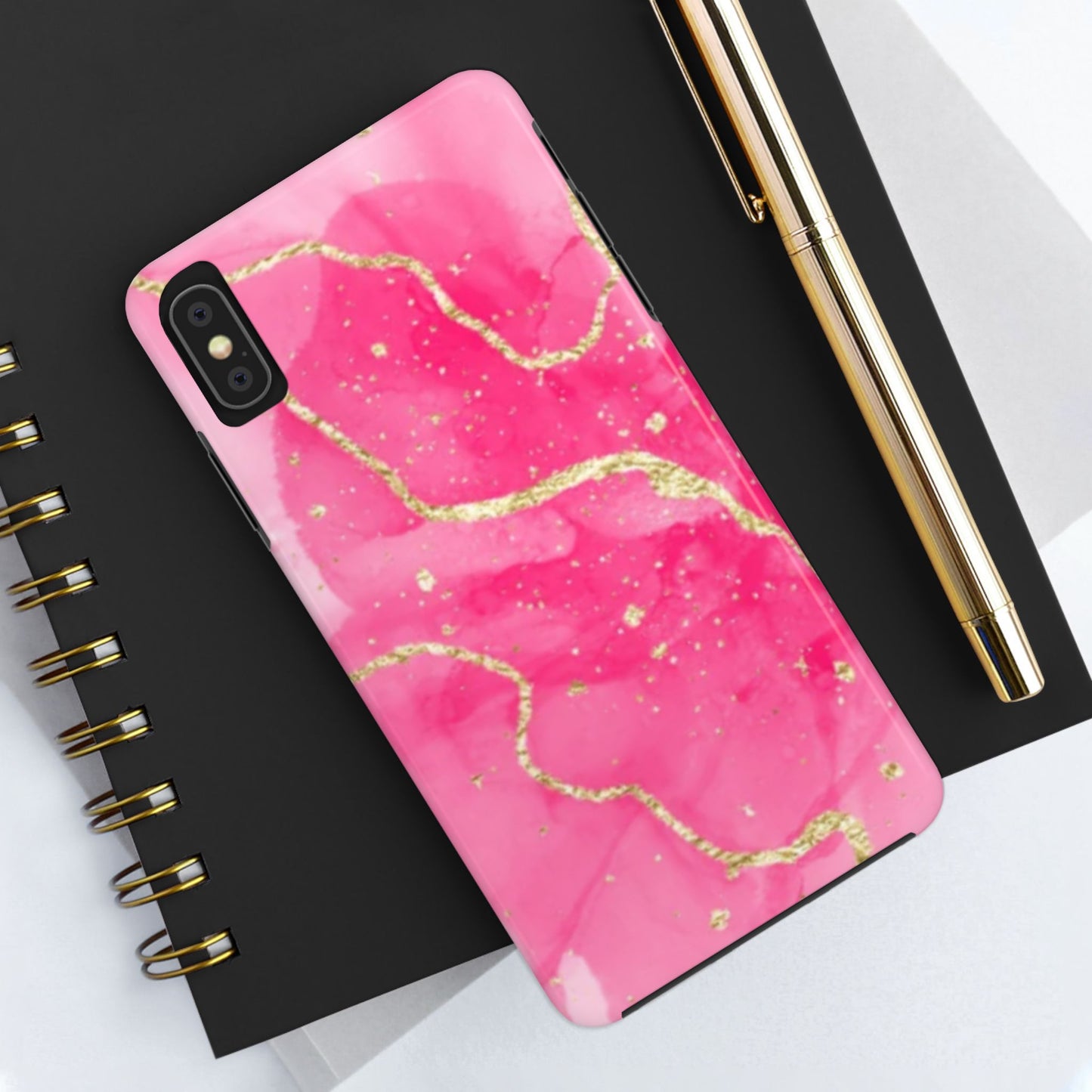 Telefoonhoesje - Pink Marble