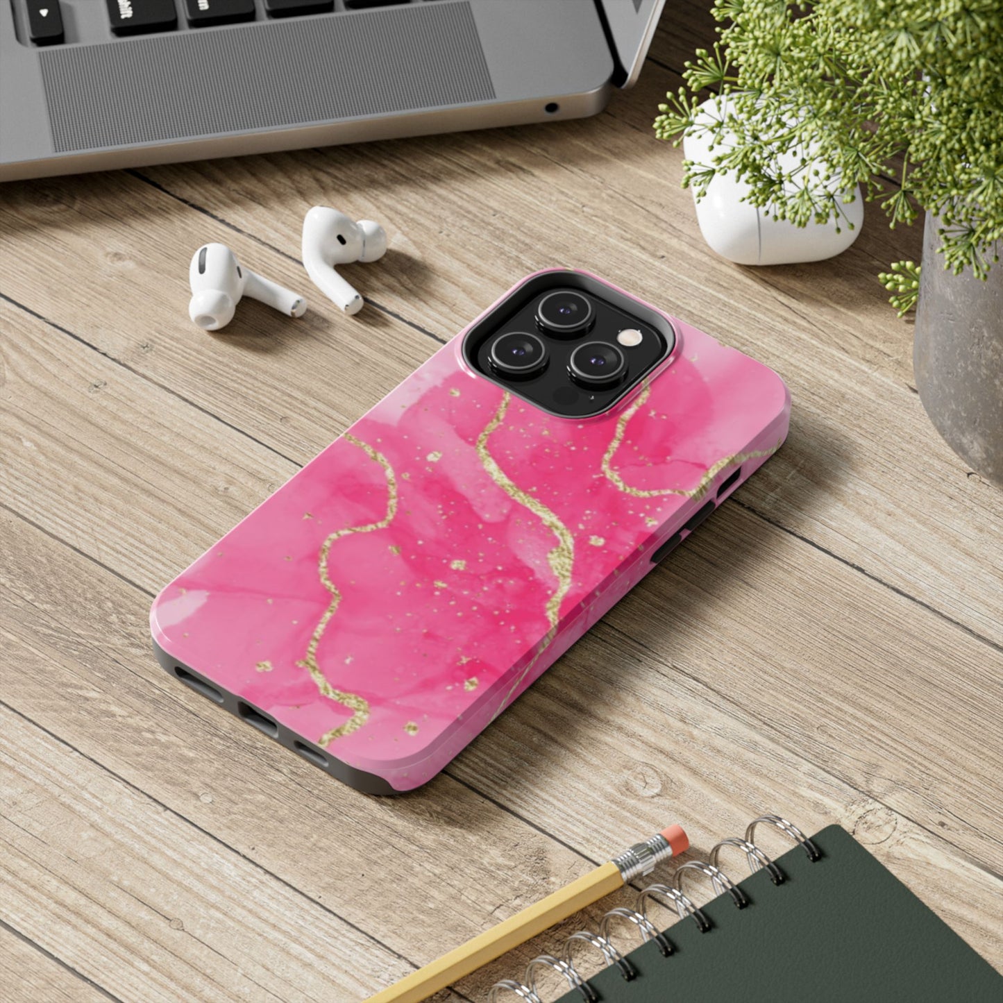 Telefoonhoesje - Pink Marble