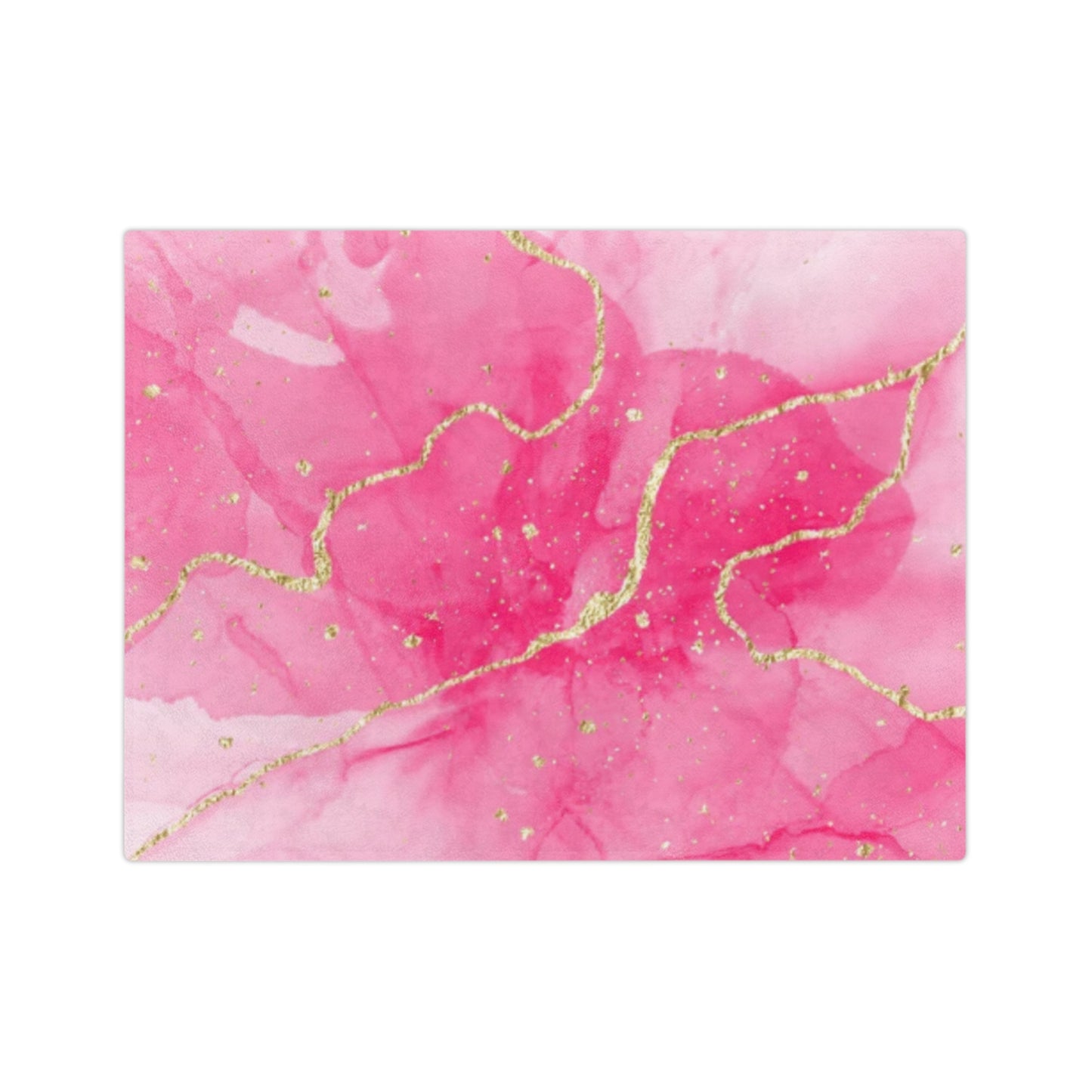 Fleecedeken - Pink Marble