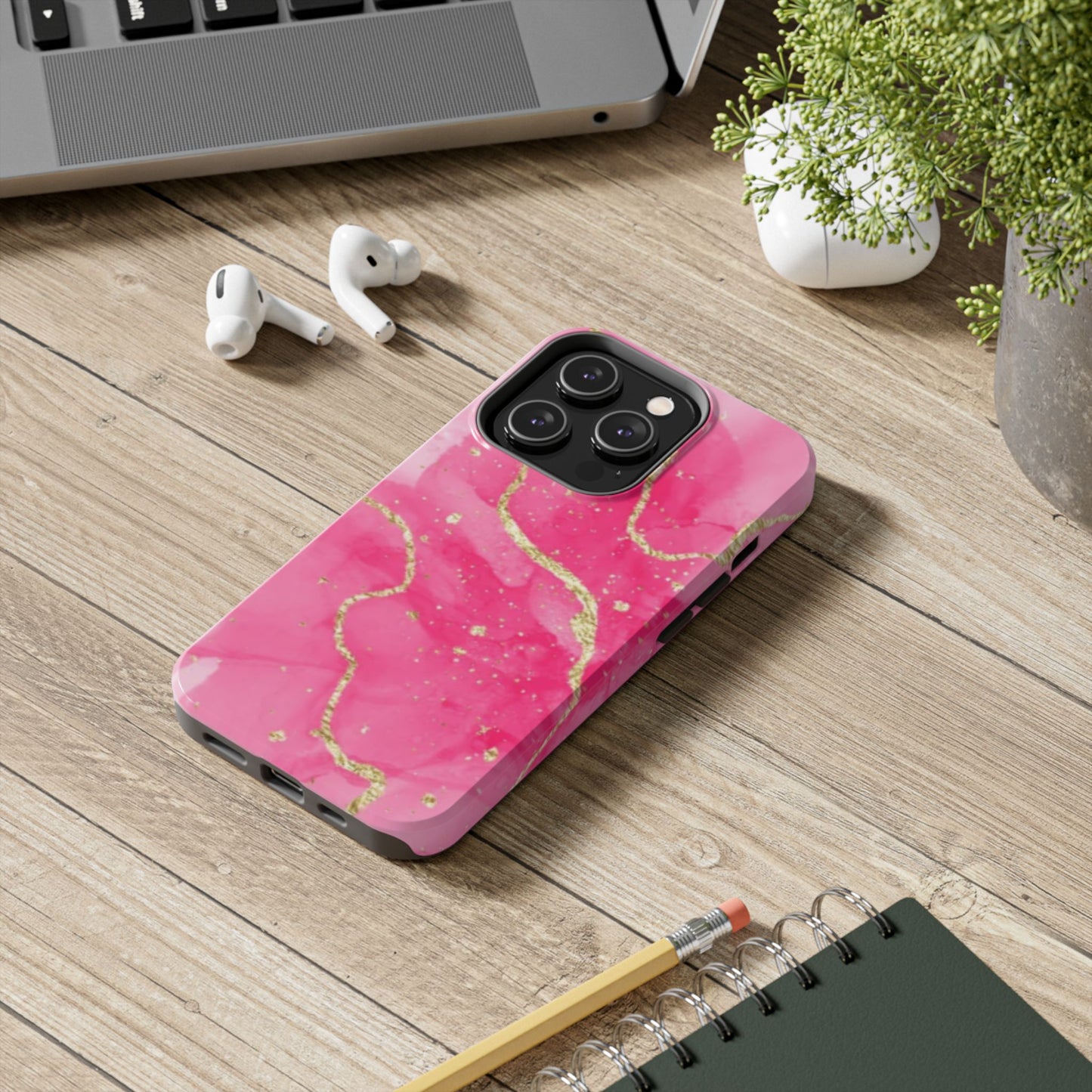 Telefoonhoesje - Pink Marble