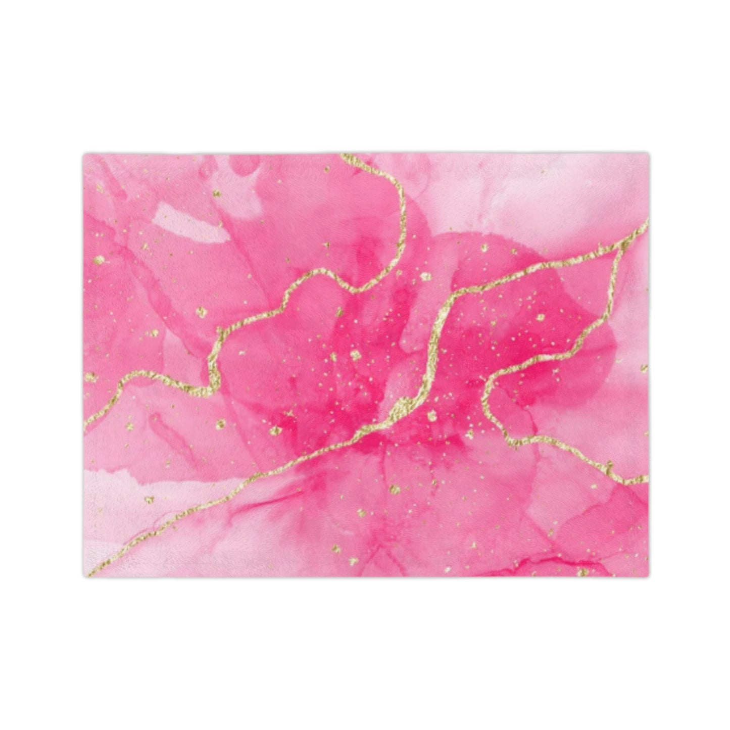Fleecedeken - Pink Marble