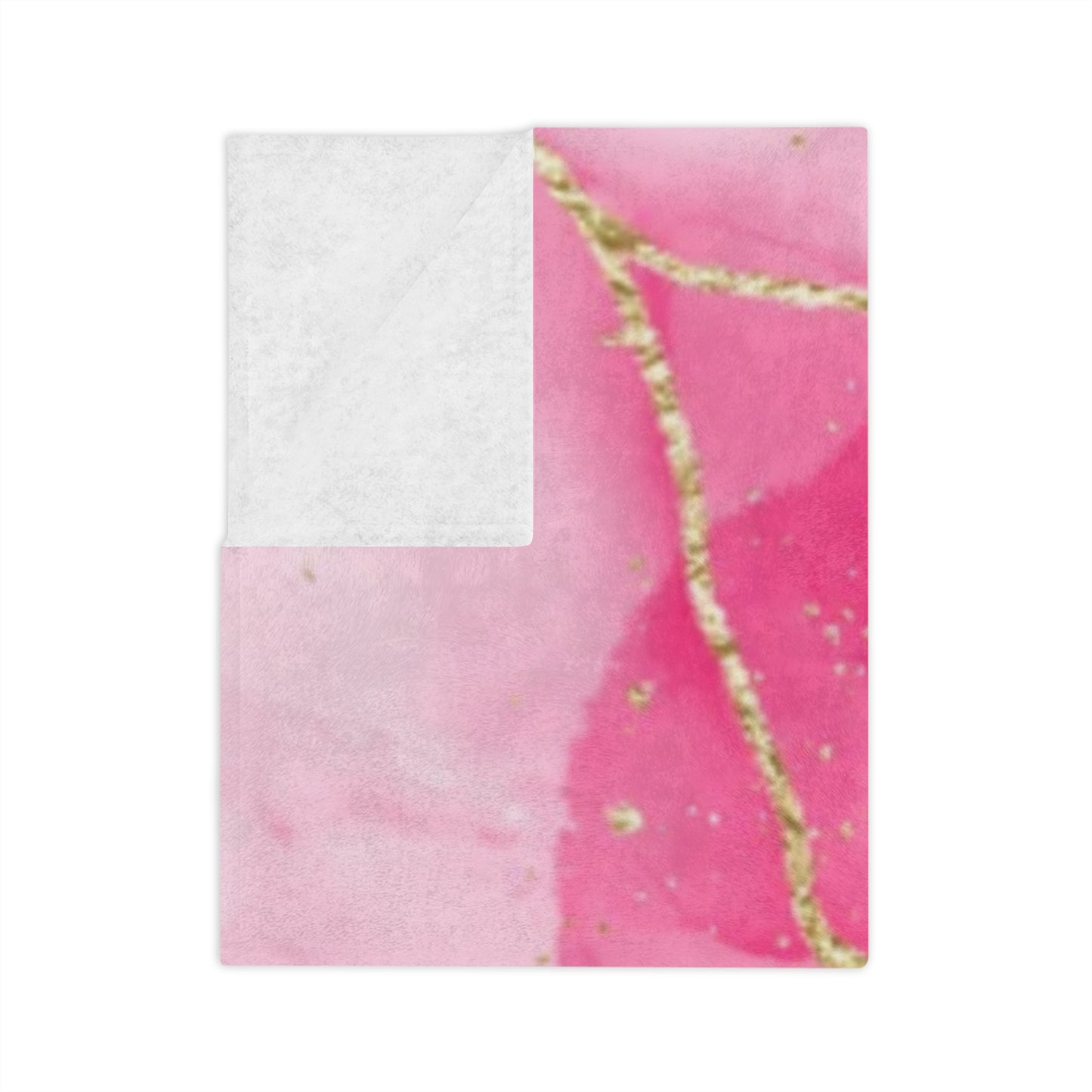 Fleecedeken - Pink Marble
