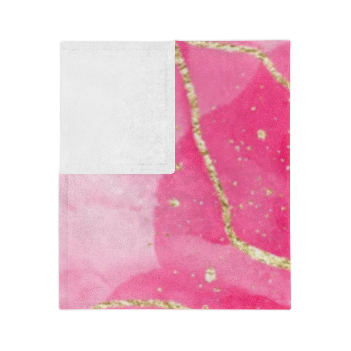 Fleecedeken - Pink Marble