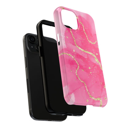 Telefoonhoesje - Pink Marble