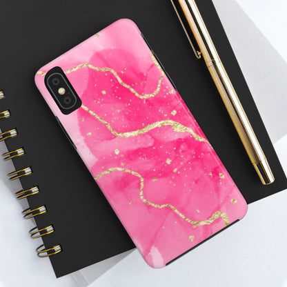 Telefoonhoesje - Pink Marble