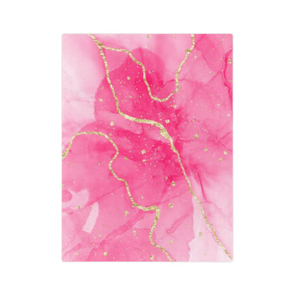 Fleecedeken - Pink Marble