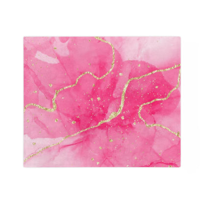 Fleecedeken - Pink Marble