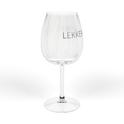 Wijn glas ' lekker wijnen '
