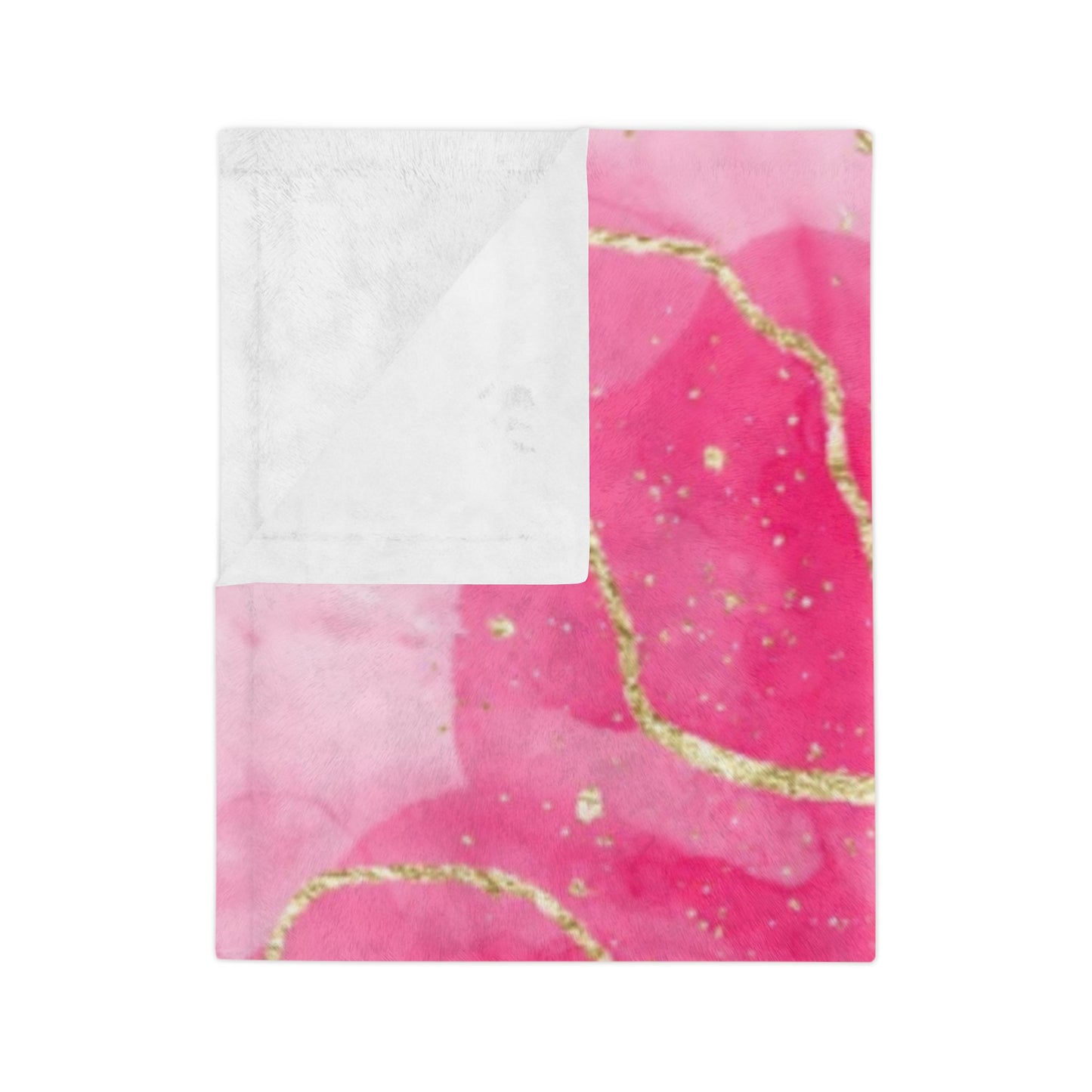 Fleecedeken - Pink Marble