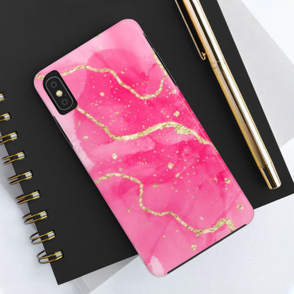 Telefoonhoesje - Pink Marble