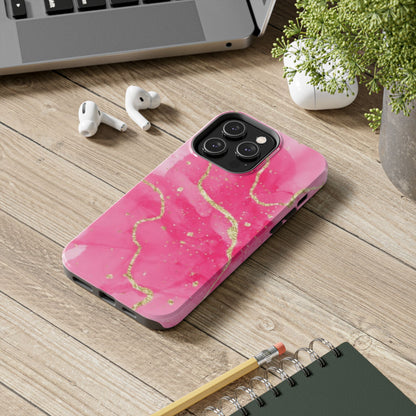 Telefoonhoesje - Pink Marble